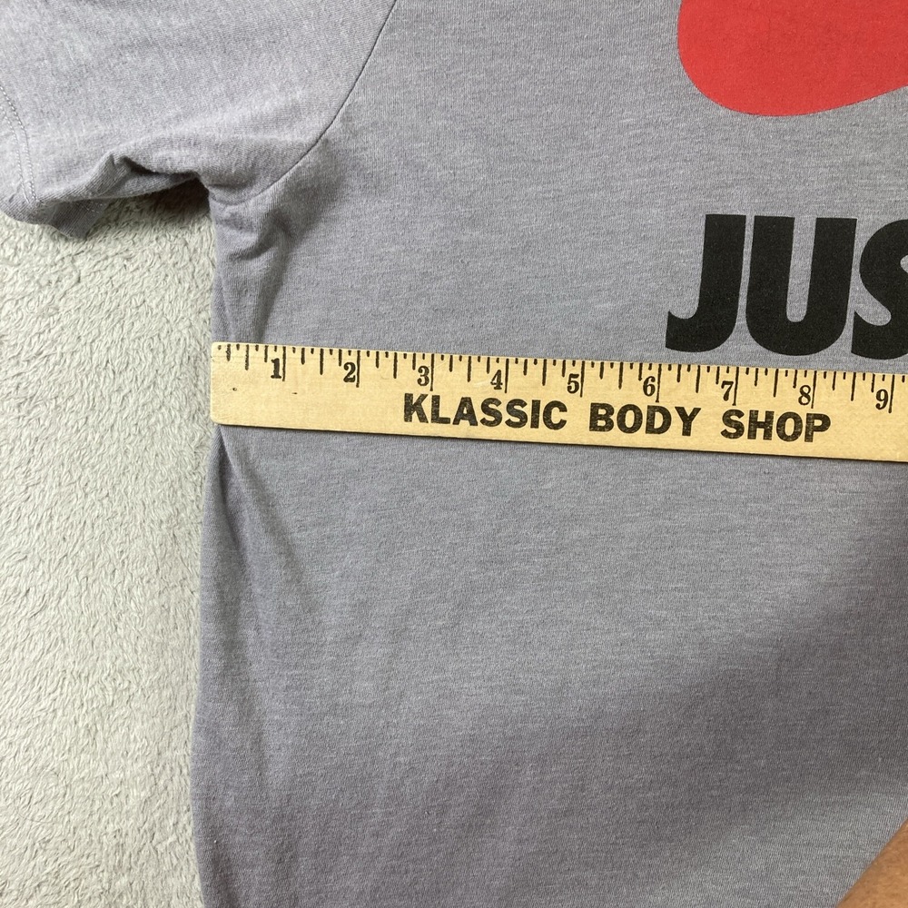 Nike Shirt Adult XL Gray Swoosh Logo Just Do It Graphic Tee Pullover SS READ - Picture 9 of 13